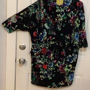 Maeve Floral Dress - Black, Red, Green, Blue